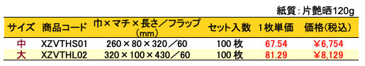 宅配袋（角底）白 封かんテープ付 価格表